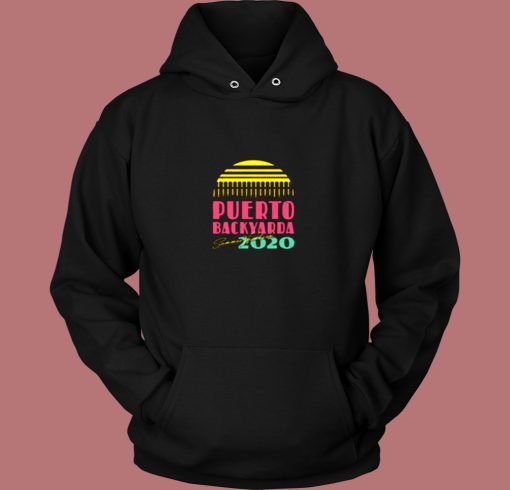 Puerto Backyarda Summer Vacation Vintage Hoodie