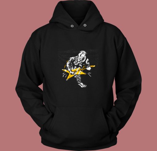 Sasquatch Playing Guitar Vintage Hoodie