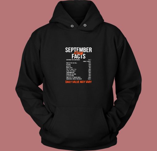 September Guy Facts Vintage Hoodie