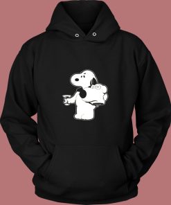 Snoopy X Brian Family Guy Mashup Custom Vintage Hoodie