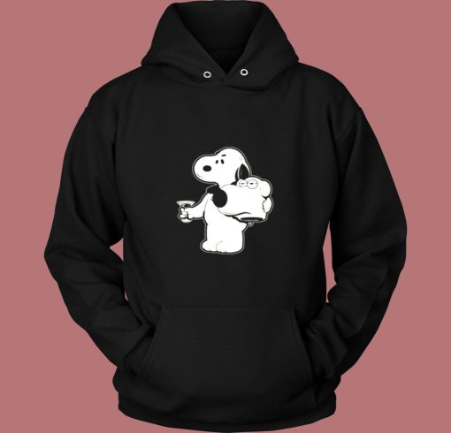 Snoopy X Brian Family Guy Mashup Custom Vintage Hoodie