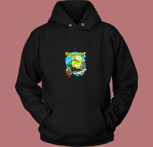 Springtastic Fantastic Four Bart Superhero Vintage Hoodie