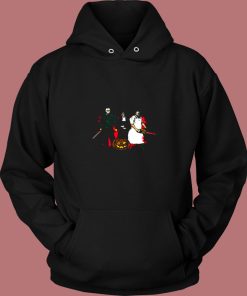 Squad Killer Jason Halloween Movie Parody Vintage Hoodie