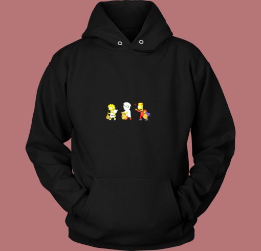 The Simpsons Halloween Lisa Milhouse Bart Simpson Vintage Hoodie