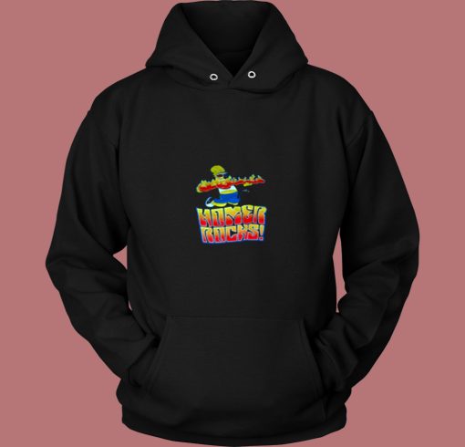 The Simpsons Homer Rocks Vintage Hoodie