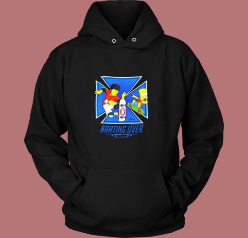 The Simpsons Skate Boarding Fea Vintage Hoodie