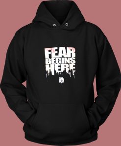 The Walking Dead Fear Begins Here Vintage Hoodie