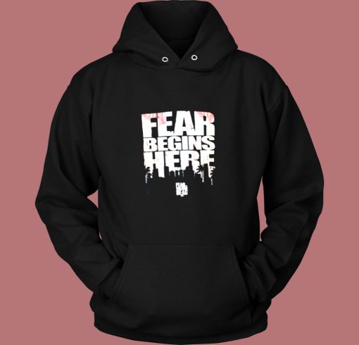 The Walking Dead Fear Begins Here Vintage Hoodie