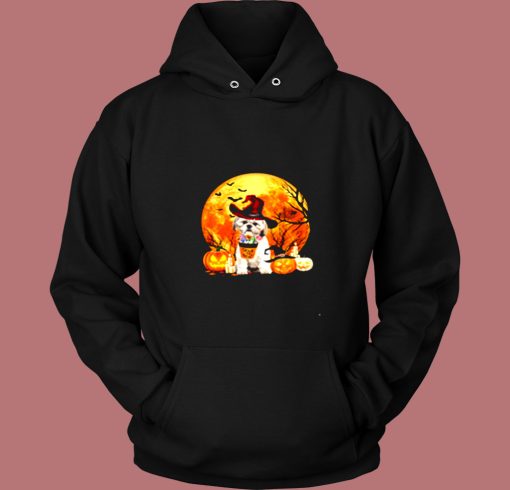 Trick Or Treat Shih Tzu Witch Vintage Hoodie