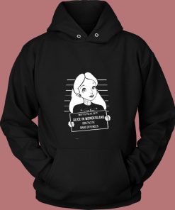 Twisted Punk Disney Alice In Wonderland Mugshot Vintage Hoodie