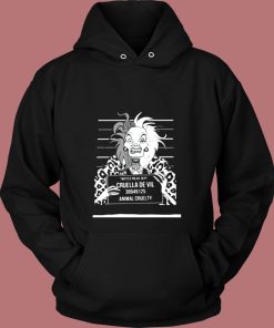 Twisted Punk Disney Cruella Mugshot Vintage Hoodie