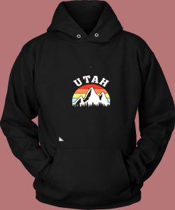 Utah Mountain Vintage Retro Vintage Hoodie