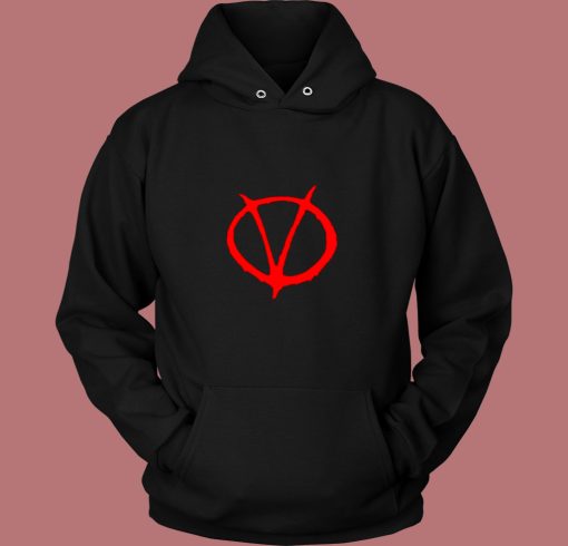 V For Vendetta Movie Symbol Vintage Hoodie