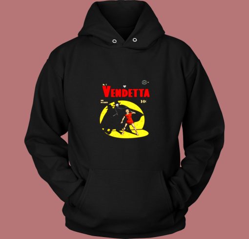 V For Vendetta Warrior Gotham Parody Vintage Hoodie