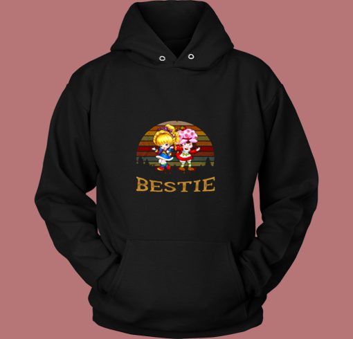 Vintage Retro Bestie Strawberry Shortcake Vintage Hoodie