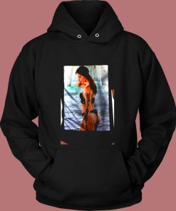 Wellcoda Lady In Swimsuit Vintage Hoodie