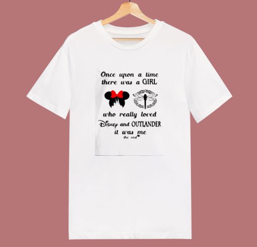 A Girl Who Really Loved Disney And Outlander 80s T Shirt