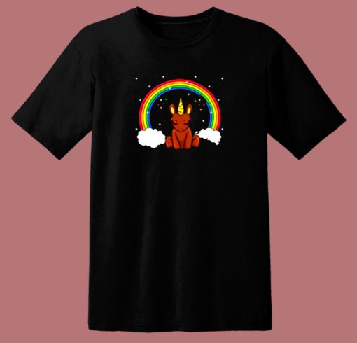 African Unicorn 80s T Shirt