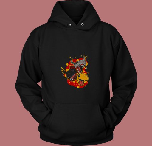 Agumon Evolution Digimon 80s Hoodie