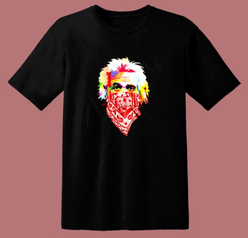 Albert Einstein Bandana 80s T Shirt