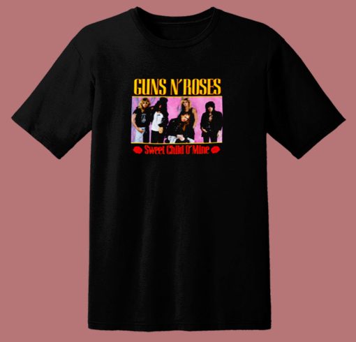 Album Guns N Roses Sweet Child O Mine 80s T Shirt