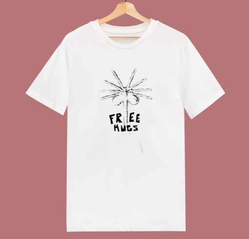 Alien Free Hugs Ringer 80s T Shirt