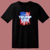 American Flag Im A Trump Girl 80s T Shirt