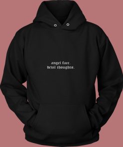 Angel Face Devil Thoughts 80s Hoodie