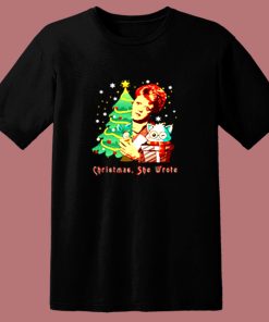 Angela Lansbury Christmas She Wrote 80s T Shirt