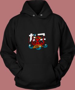 Anime Octopus Sushi Chef 80s Hoodie