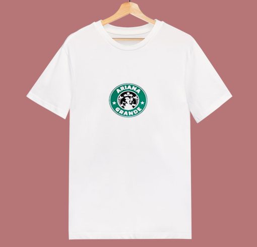 Ariana Grande Starbucks Logo 80s T Shirt