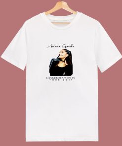 Ariana Grande Tour Dangerous Smilley 80s T Shirt