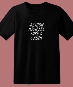 Ashton Michael Luke Calum 5sos 80s T Shirt