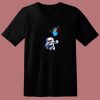 Astro Cat With Planet Balloons 80s T Shirt