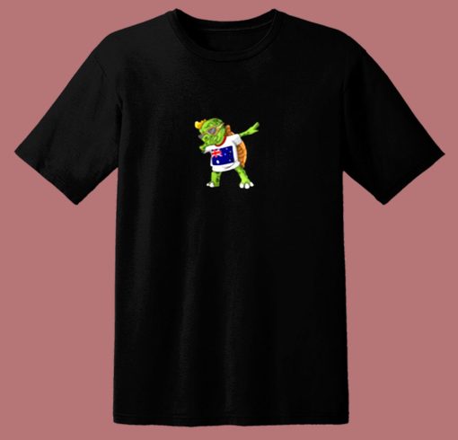 Australia Dabbing Turtle 80s T Shirt