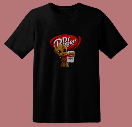 Baby Groot Dr Pepper Guardians Galaxy 80s T Shirt