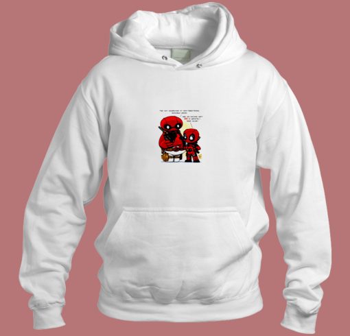 Baymax And Deadpool Parody Aesthetic Hoodie Style