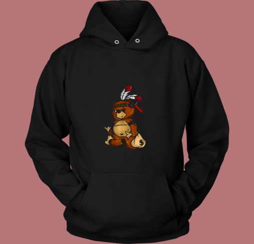 Bear Hustle Money Rap Boys Christmas 80s Hoodie