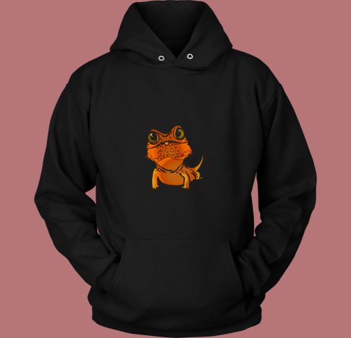 Bearded Dragon Pogona Lizard 80s Hoodie