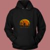 Bigfoot Holloween I Hate People Sunset 80s Hoodie