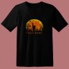 Bigfoot Holloween I Hate People Sunset 80s T Shirt