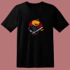 Biker Pumpkin Cool Halloween 80s T Shirt