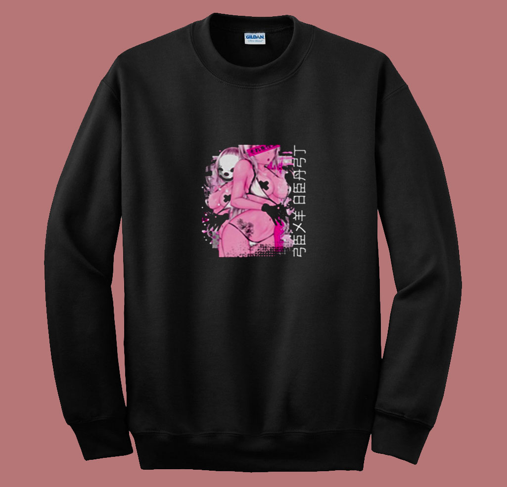 Bikini Girl Anime 80s Sweatshirt - mpcteehouse.com