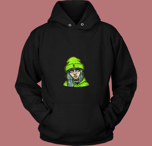 Billie Eilish Fan Art Trap Music Funny 80s Hoodie