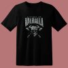 Black Victory Or Valhalla T Shirt Skull And Viking 80s T Shirt