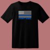 Blue Lives Matter Shirt I Dont Kneel American Flag Thin Blue Line 80s T Shirt