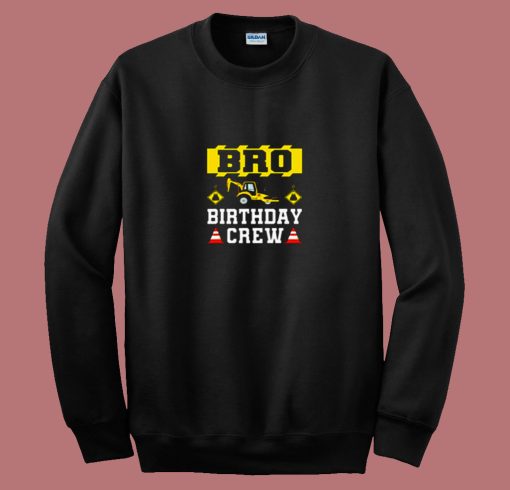 Bro Birthday Crew 80s Sweatshirt