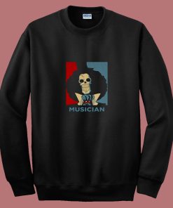 Brook Soul King Anime Musician 80s Sweatshirt