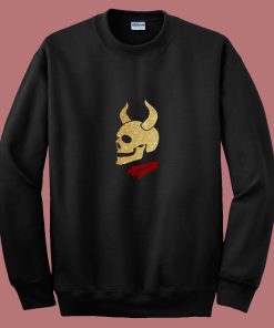 Buffy The Vampire Inspired Devil Skull Classic 80s Sweatshirt