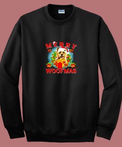 Cairn Terrier Merry Woofmas Christmas 80s Sweatshirt